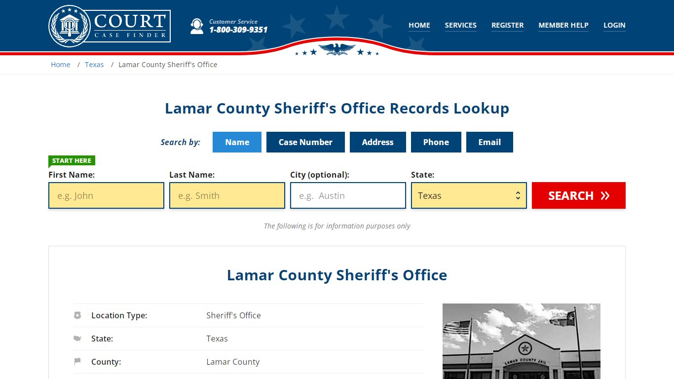 Lamar County Sheriff's Office | Paris, TX Public Records